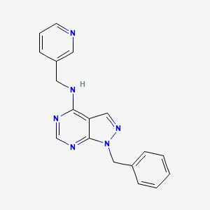 1-benzyl-N-(pyridin-3-ylmethyl)-1H-pyrazolo[3,4-d]pyrimidin-4-amine