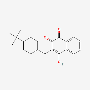 molecular formula C21H26O3 B1221023 Buparvaquone CAS No. 88426-33-9
