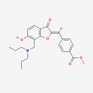 methyl 4-[(Z)-{7-[(dipropylamino)methyl]-6-hydroxy-3-oxo-1-benzofuran-2(3H)-ylidene}methyl]benzoate