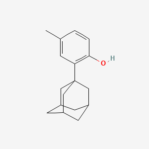 molecular formula C17H22O B1221034 2-(1-金刚烷基)-4-甲基苯酚 CAS No. 41031-50-9