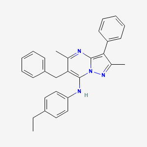 6-benzyl-N-(4-ethylphenyl)-2,5-dimethyl-3-phenylpyrazolo[1,5-a]pyrimidin-7-amine