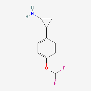 2-[4-(Difluoromethoxy)phenyl]cyclopropan-1-amine