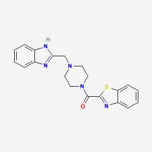 (4-((1H-benzo[d]imidazol-2-yl)methyl)piperazin-1-yl)(benzo[d]thiazol-2-yl)methanone