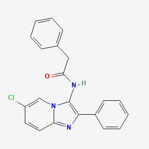 N-{6-chloro-2-phenylimidazo[1,2-a]pyridin-3-yl}-2-phenylacetamide