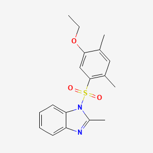 1-(5-ethoxy-2,4-dimethylbenzenesulfonyl)-2-methyl-1H-1,3-benzodiazole