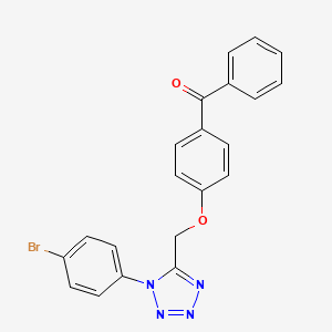 (4-{[1-(4-bromophenyl)-1H-tetrazol-5-yl]methoxy}phenyl)(phenyl)methanone