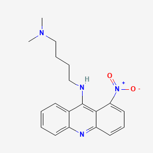 molecular formula C19H22N4O2 B1221057 1,4-Butanediamine, N,N-dimethyl-N'-(1-nitro-9-acridinyl)- CAS No. 6237-29-2