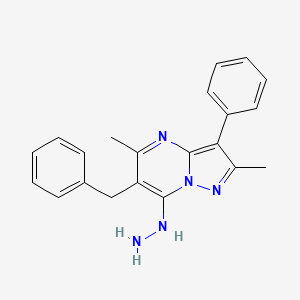 6-Benzyl-7-hydrazinyl-2,5-dimethyl-3-phenylpyrazolo[1,5-a]pyrimidine