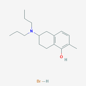 molecular formula C17H28BrNO B1221058 1-Naphthalenol, 6-(dipropylamino)-5,6,7,8-tetrahydro-2-methyl-, hydrobromide CAS No. 88935-99-3