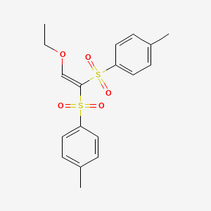 Benzene, 1,1'-[(ethoxyethenylidene)bis(sulfonyl)]bis[4-methyl-