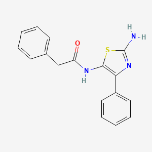 N-(2-amino-4-phenyl-1,3-thiazol-5-yl)-2-phenylacetamide