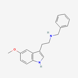 molecular formula C18H20N2O B1221062 N-Benzyl-5-methoxytryptamine CAS No. 25100-31-6
