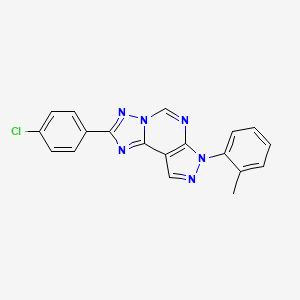 2-(4-chlorophenyl)-7-(2-methylphenyl)-7H-pyrazolo[4,3-e][1,2,4]triazolo[1,5-c]pyrimidine