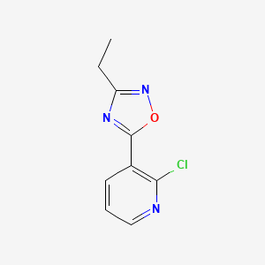 2-Chloro-3-(3-ethyl-1,2,4-oxadiazol-5-yl)pyridine