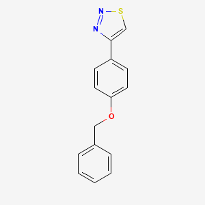molecular formula C15H12N2OS B1221065 4-(4-Phenylmethoxyphenyl)thiadiazole 