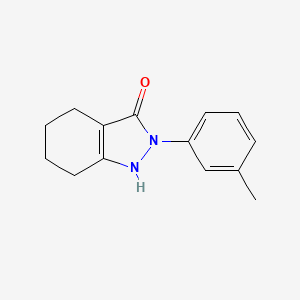 molecular formula C14H16N2O B12210682 2-(3-methylphenyl)-4,5,6,7-tetrahydro-2H-indazol-3-ol 