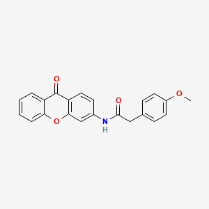 2-(4-methoxyphenyl)-N-(9-oxoxanthen-3-yl)acetamide