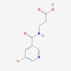 molecular formula C9H9BrN2O3 B1221074 3-[(5-溴吡啶-3-羰基)-氨基]-丙酸 CAS No. 332874-04-1