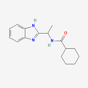 N-[1-(1H-1,3-benzodiazol-2-yl)ethyl]cyclohexanecarboxamide