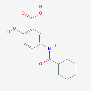 Benzoic acid, 5-[(cyclohexylcarbonyl)amino]-2-hydroxy-