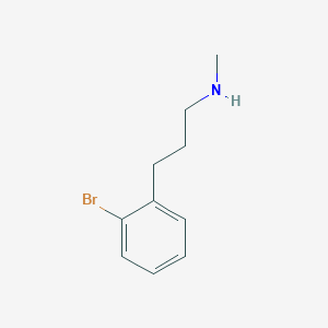 molecular formula C10H14BrN B12210784 [3-(2-Bromo-phenyl)-propyl]-methyl-amine CAS No. 886762-99-8