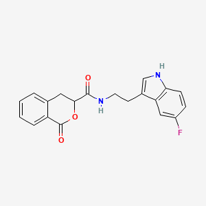 N-[2-(5-fluoro-1H-indol-3-yl)ethyl]-1-oxo-3,4-dihydro-1H-isochromene-3-carboxamide