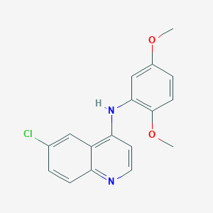 molecular formula C17H15ClN2O2 B12210835 6-chloro-N-(2,5-dimethoxyphenyl)quinolin-4-amine 