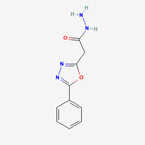 molecular formula C10H10N4O2 B12210842 2-(5-Phenyl-1,3,4-oxadiazol-2-yl)acetohydrazide 