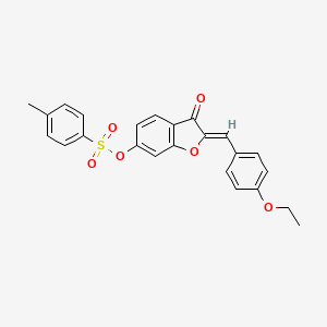 (2Z)-2-(4-ethoxybenzylidene)-3-oxo-2,3-dihydro-1-benzofuran-6-yl 4-methylbenzenesulfonate