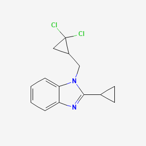 2-cyclopropyl-1-[(2,2-dichlorocyclopropyl)methyl]-1H-benzimidazole