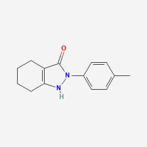 molecular formula C14H16N2O B12210855 2-(4-methylphenyl)-4,5,6,7-tetrahydro-2H-indazol-3-ol 