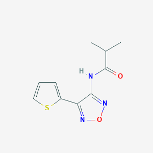 2-methyl-N-[4-(thiophen-2-yl)-1,2,5-oxadiazol-3-yl]propanamide