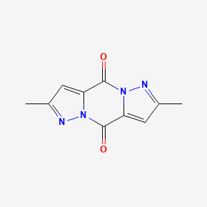 5,11-dimethyl-1,6,7,12-tetrazatricyclo[7.3.0.03,7]dodeca-3,5,9,11-tetraene-2,8-dione