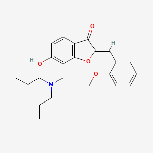 (2Z)-7-[(dipropylamino)methyl]-6-hydroxy-2-(2-methoxybenzylidene)-1-benzofuran-3(2H)-one