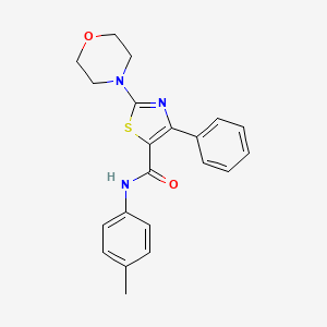 N-(4-methylphenyl)-2-(morpholin-4-yl)-4-phenyl-1,3-thiazole-5-carboxamide