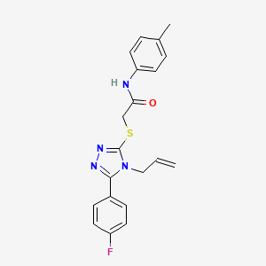 2-{[5-(4-fluorophenyl)-4-(prop-2-en-1-yl)-4H-1,2,4-triazol-3-yl]sulfanyl}-N-(4-methylphenyl)acetamide