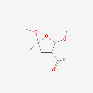 B012211 2,5-Dimethoxy-5-methyloxolane-3-carbaldehyde CAS No. 108307-87-5