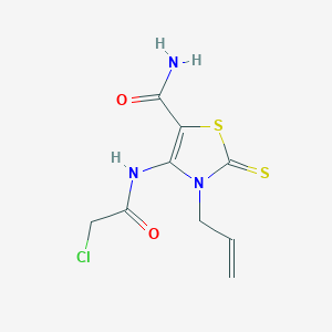 5-Thiazolecarboxamide, 4-[(2-chloroacetyl)amino]-2,3-dihydro-3-(2-propen-1-yl)-2-thioxo-