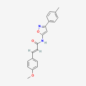 (2E)-3-(4-methoxyphenyl)-N-[3-(4-methylphenyl)-1,2-oxazol-5-yl]prop-2-enamide