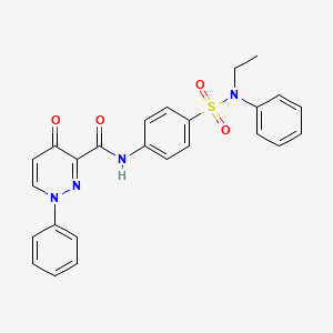 N-{4-[ethyl(phenyl)sulfamoyl]phenyl}-4-oxo-1-phenyl-1,4-dihydropyridazine-3-carboxamide