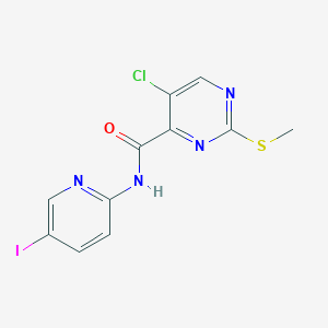 5-chloro-N-(5-iodopyridin-2-yl)-2-(methylsulfanyl)pyrimidine-4-carboxamide