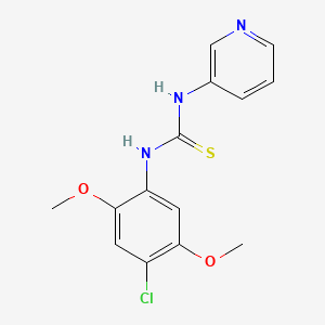 molecular formula C14H14ClN3O2S B12211113 1-(4-Chloro-2,5-dimethoxyphenyl)-3-pyridin-3-ylthiourea 