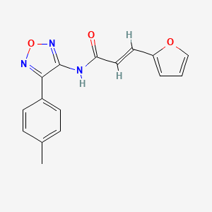 (2E)-3-(furan-2-yl)-N-[4-(4-methylphenyl)-1,2,5-oxadiazol-3-yl]prop-2-enamide