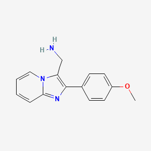 Imidazo[1,2-a]pyridine-3-methanamine, 2-(4-methoxyphenyl)-