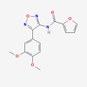 N-[4-(3,4-dimethoxyphenyl)-1,2,5-oxadiazol-3-yl]furan-2-carboxamide