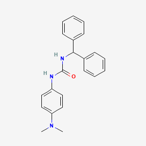 molecular formula C22H23N3O B12211232 1-Benzhydryl-3-(4-(dimethylamino)phenyl)urea 