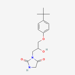 3-[3-(4-Tert-butylphenoxy)-2-hydroxypropyl]imidazolidine-2,4-dione