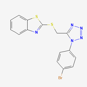 2-{[1-(4-Bromophenyl)-1,2,3,4-tetraazol-5-yl]methylthio}benzothiazole