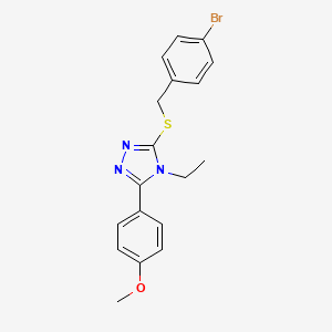 3-[(4-bromobenzyl)sulfanyl]-4-ethyl-5-(4-methoxyphenyl)-4H-1,2,4-triazole