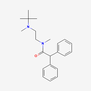 molecular formula C22H30N2O B1221127 N-[2-[叔丁基(甲基)氨基]乙基]-N-甲基-2,2-二苯乙酰胺 